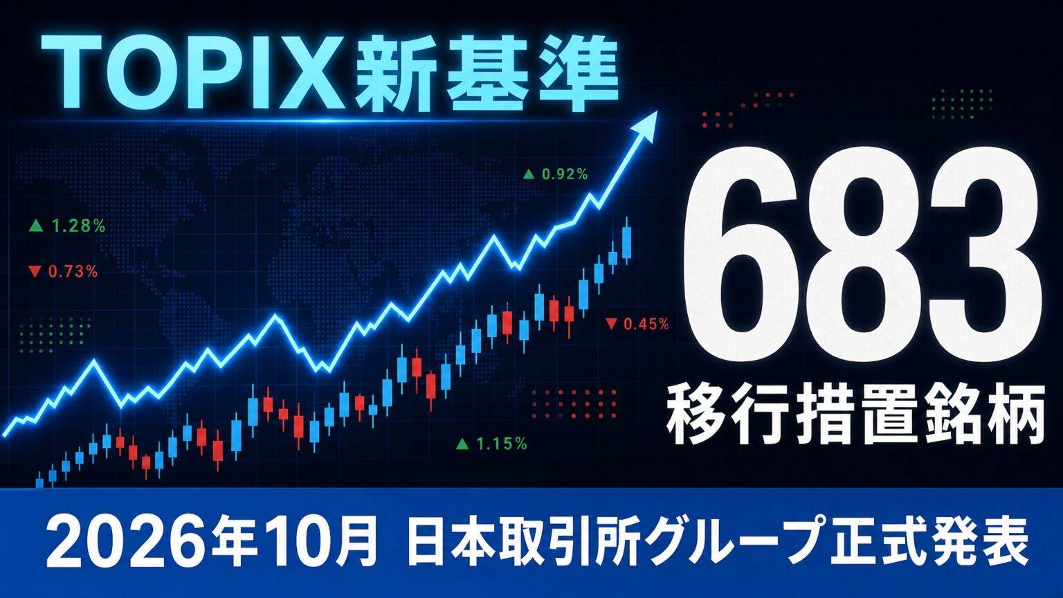 Topix TOPIX新基準「移行措置銘柄」683銘柄とは?除外スケジュールと投資家への影響を徹底解説